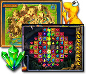 Visit the enchanting country of Aboo in this radiant Match 3 puzzler. Quarry Magic Crystals with Plumeboom, the great traveler.