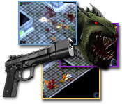 Shoot your way past a horde of aliens and protect a secret research base! These blood-thirsty monsters must be stopped!