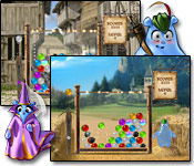 Start your quest to find the missing bride by matching 3 or more bubbles and making them pop in this humorous puzzle game.
