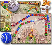 Help your big feline friend break up a nonstop chain of colored balls in this original action puzzle.