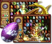 Match similar dragon eggs to unlock powerful spells and other power-ups. Move the rows and columns to chain together matches.