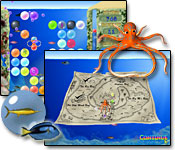 Help the octopus pop beautiful bubbles while searching for the lost city of Atlantis and collecting exotic reef fish.