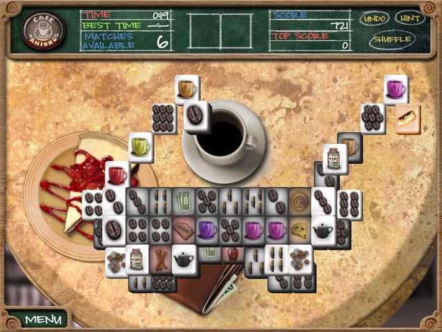 Cafe Mahjongg Game