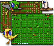 You've got to be a quick little bird to collect all the seeds and avoid the kitty in this arcade game.