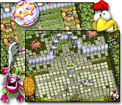 Rescue your chicks from the doom of dinner in this original brick-busting game.