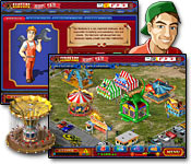 Manage a traveling County Fair in this zany Tycoon-style Adventure. Build rides, hire and budget your staff, live the dream!