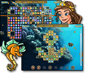 Help a gorgeous mermaid take the title of royal sea gardener in this splendind Match 3, collapse game set in the Underwater Kingdom.