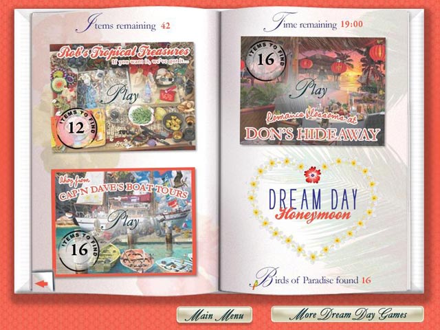 Dream Day Honeymoon Game