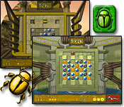 Explore Egyptian chambers and wipe the game board clean of matching game pieces before time runs out.