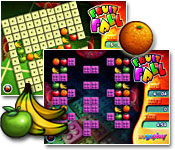 Match pieces of fruit by turning the board and allowing the fruit to fall into place.