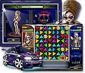 Select your custom speed car and hit the race track for a fast-and-furious style Match-3 game.