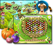 Help the bug family turn Uncle Billy`s fallow farm into a prodigious plantation in this adorable match three game!
