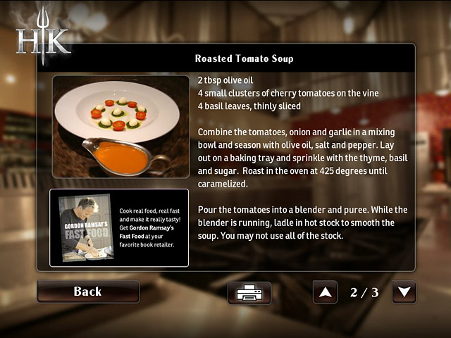 Hell's Kitchen Game