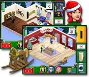 Christmas spirit has faded away in the town of Good Tidings! It`s up to you and your expert team of builders to help them out!