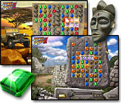 Play the ultimate jewel matching adventure; turn precious relics to gold! Match wisely, and you’ll unveil the treasures of Africa!