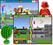 Help the LEGO Brothers battle the forces of boredom and bring a bit of color back to the gray, gray world.