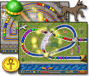 Destroy Set's spheres before they reach the pyramids and guide your scarab to victory in this adventure across ancient Egypt!