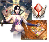 Use your Match 3 skills to make potions and defeat your enemies in Magical Mysteries: Path of the Sorceress!