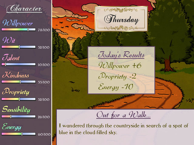Matches and Matrimony: A Pride and Prejudice Tale Game