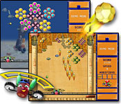Keep it simple: bust bricks and destroy rockets. Just don't let your ball go out of range!