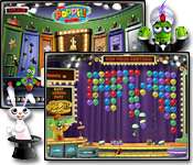 Pop your way to the top in this TV-themed puzzler!