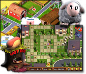 Guide a herd of sheep through seven game worlds in an effort to collect enough coins to rebuild their farm.