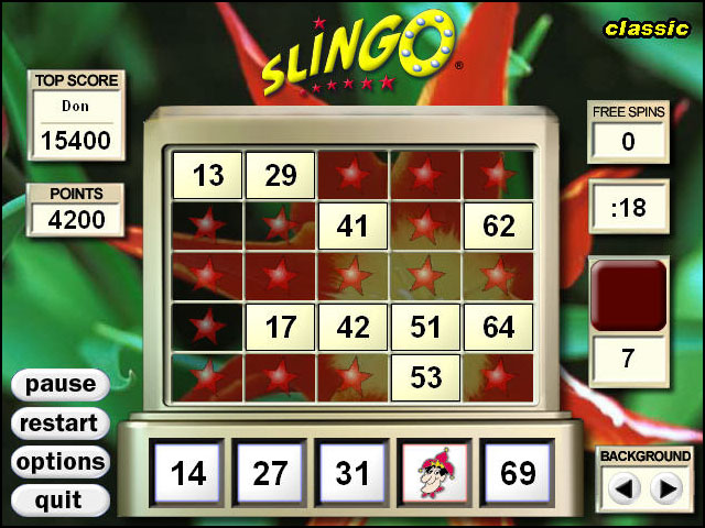 Slingo Deluxe Game