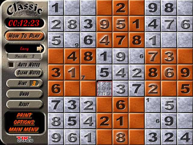 Sudoku Latin Squares Game