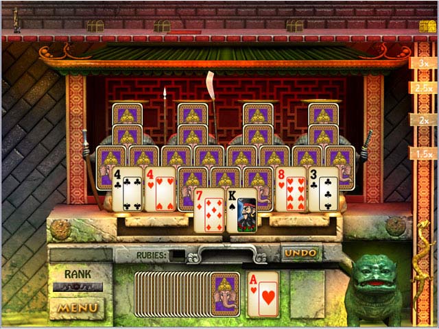 Tri-Peaks 2: Quest for the Ruby Ring Game