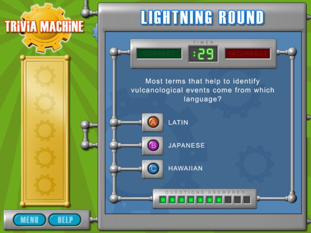 Trivia Machine Game