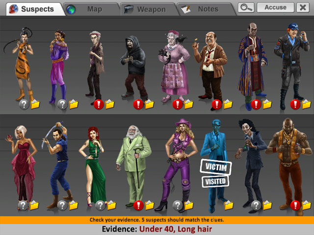 Unlikely Suspects Game