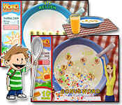 Arrange floating cereal letters before they get soggy and sink. Make words and eat your breakfast!