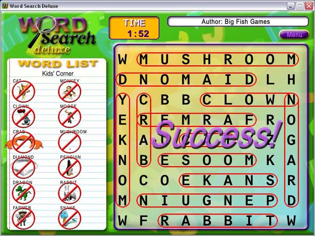 Word Search Deluxe Game