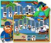 Sigue el mapa para encontrar un tesoro pirata en Pirate Solitaire, un rápido y divertido juego de cartas. ¡Logra diversos combos para desbloquear tesoros!